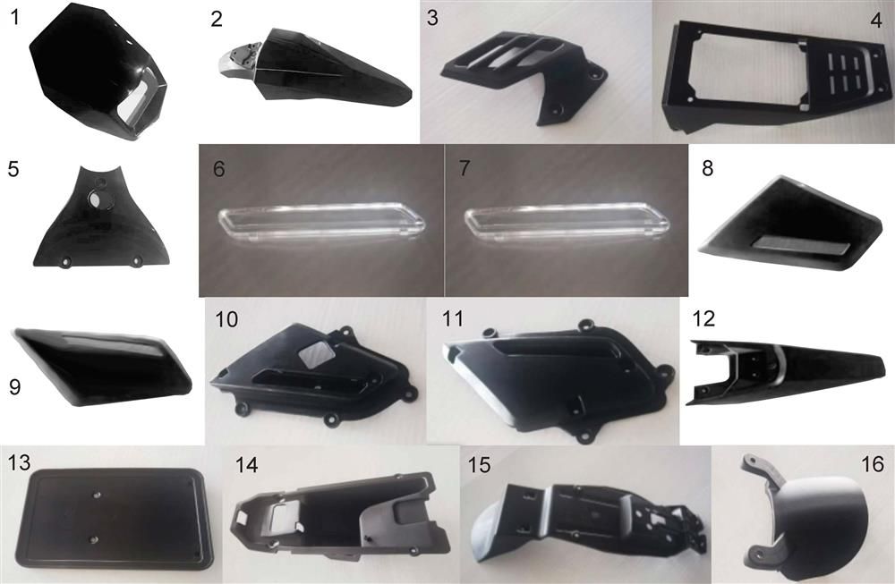 BODY COMPONENTS I - PLASTICS  SR-E8 PRO