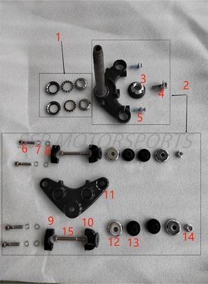 STEERING STEM (Triple Tree) Diagram SR-E500