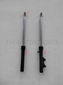 FRONT SUSPENSION / Front Forks Diagram SR-E500