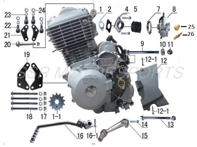 ENGINE ASSY XD150 2025-26