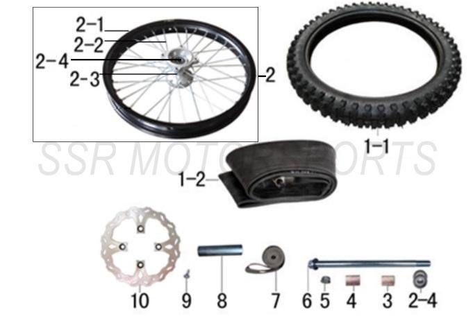 FRONT WHEEL ASSY XD150 2025-26