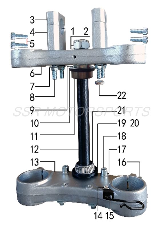 TRIPLE CLAMPS ASSY XD150 2025-26