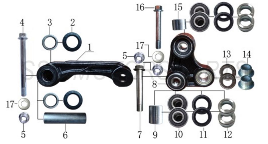 SUSPENSION LINKAGE ASSY XD150 2025-26