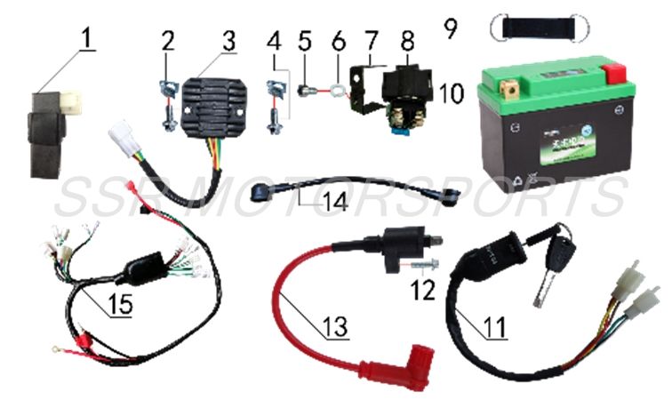 ELECTRICAL COMPONENTS XD150 2025-26