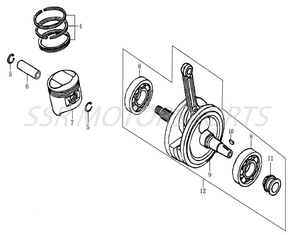 CRANKSHAFT Assembly (Piston &amp; Crank) XD150 2025-26