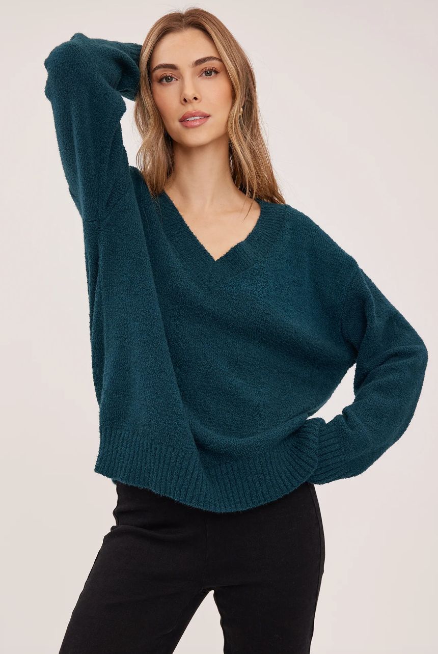 Tilda Pullover Sweater, Colour: Spruce, Size: XS