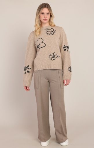 Flower Crewneck Sweater