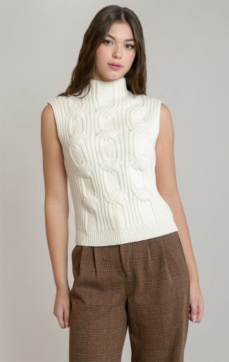 Cable Knit Vest