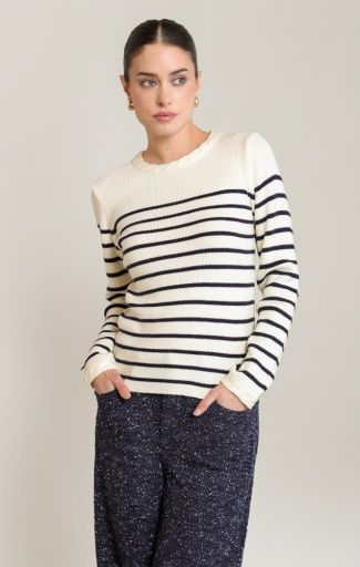 Stripe Sweater Top