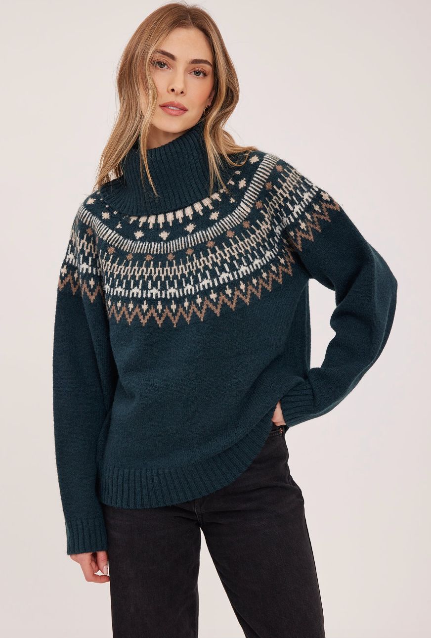Freya Pull-Over Sweater, Colour: Spruce, Size: S