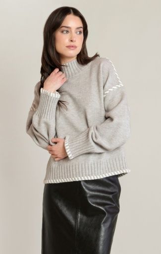Stitch Turtle Neck Sweater