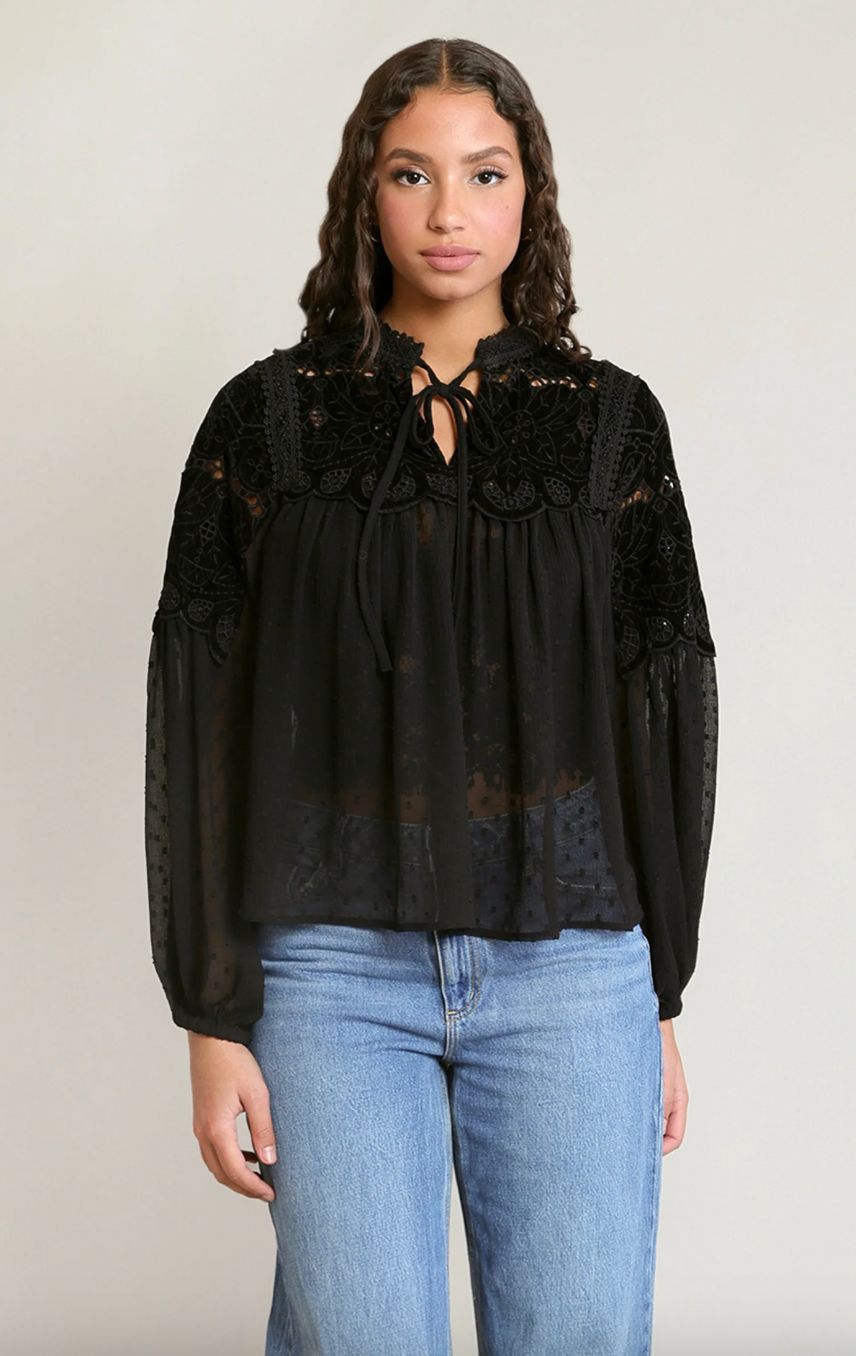 Sheer Lace Blouse