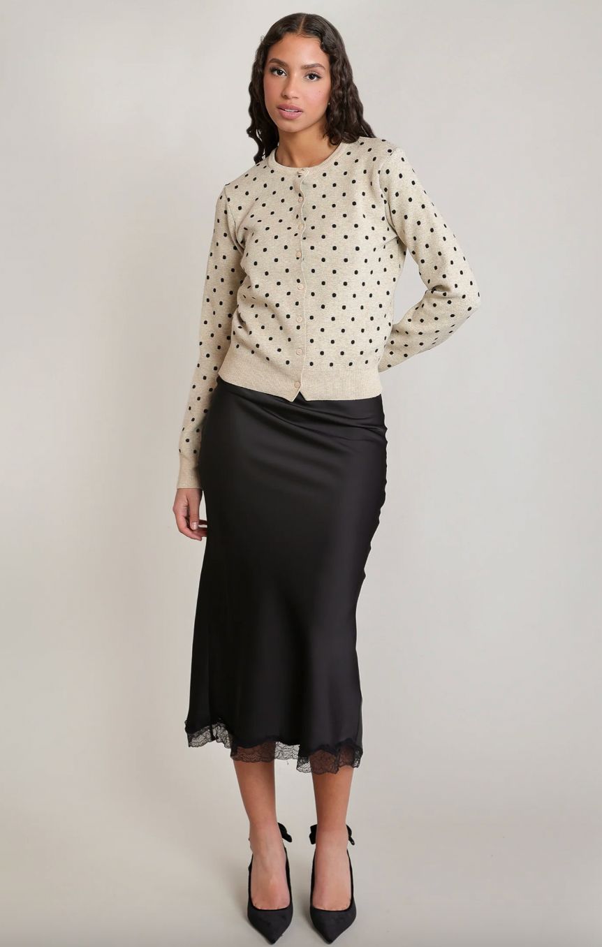 Satin Lace Skirt