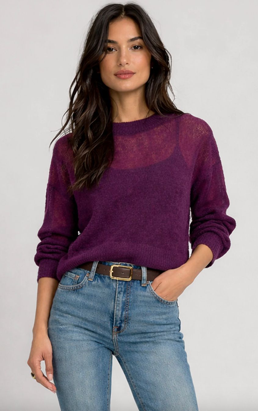 Sheer Sweater Top