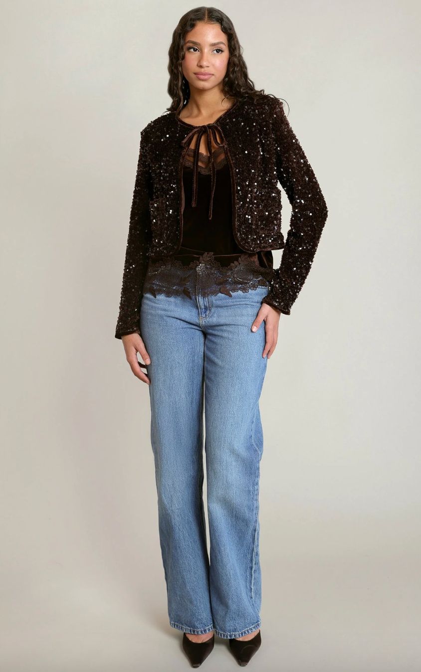 Velvet Sequin Jacket