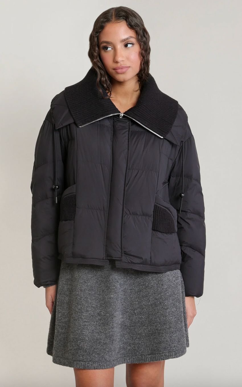 Knit Collar Puffer