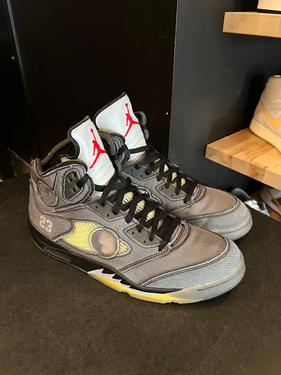 Jordan 5 Retro Off-White Muslin Size 14, PREOWNED