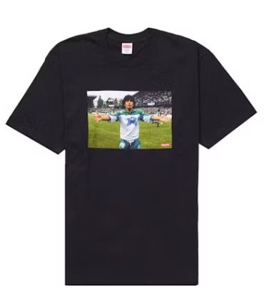 Supreme Maradona Tee Black Size Large, DS BRAND NEW