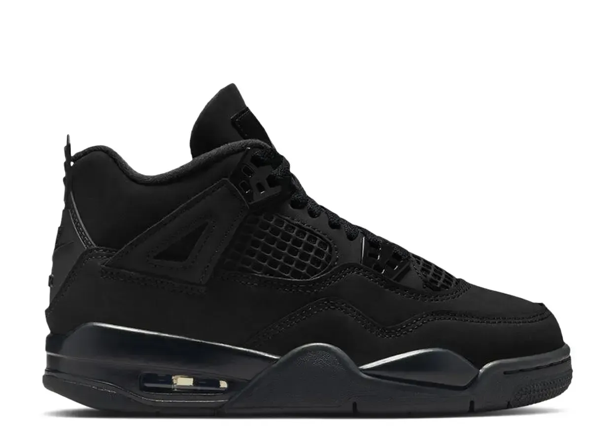 Jordan 4 Retro Black Cat (2025) (GS) Size 4.5, DS BRAND NEW