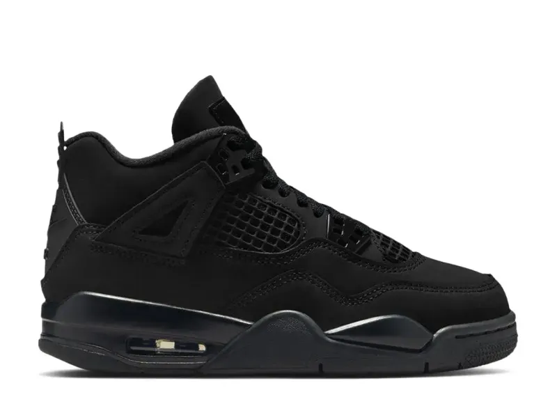 Jordan 4 Retro Black Cat (2025) (GS) Size 4.5, DS BRAND NEW