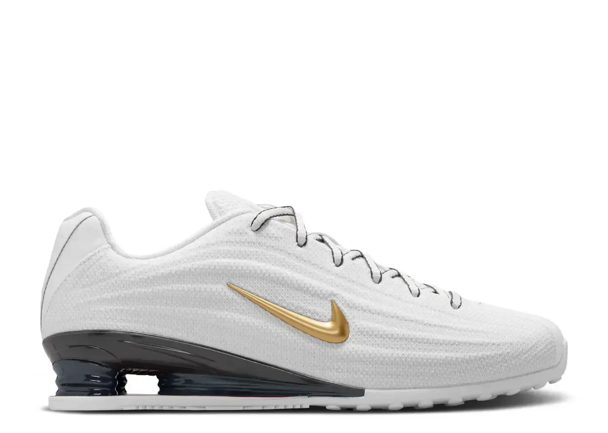 Nike Shox Z White Metallic Gold (Women's) Size 7.5W, DS BRAND NEW NO BOX