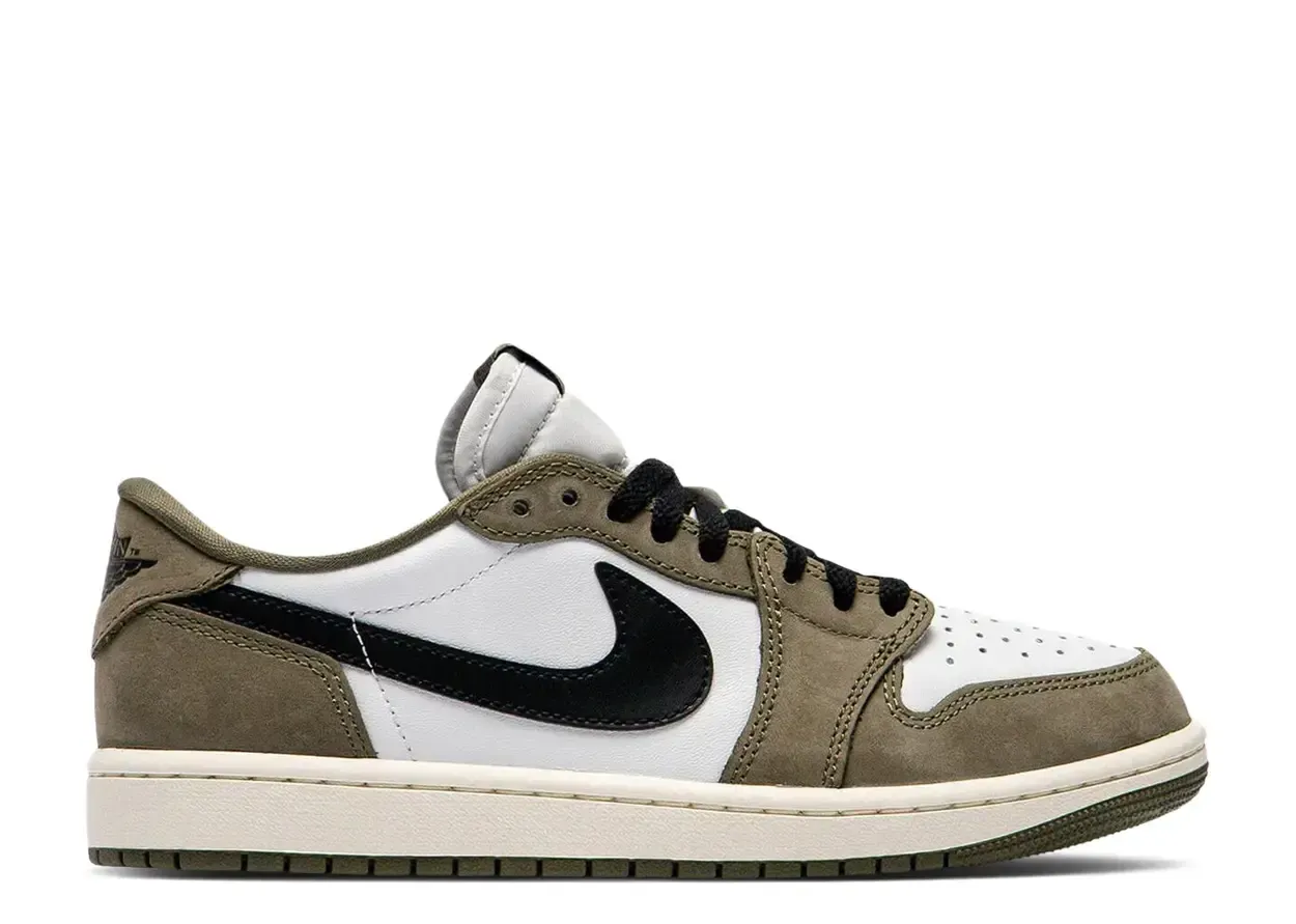 Jordan 1 Retro Low Medium Olive Size 10.5, DS BRAND NEW