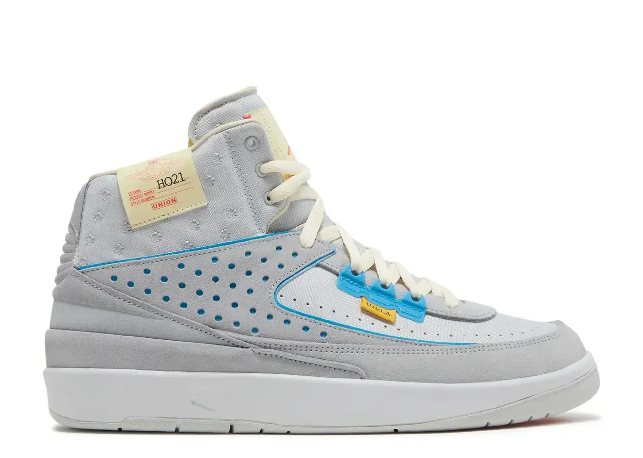 Jordan 2 Retro SP Union Grey Fog Size 9, DS BRAND NEW+