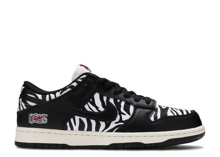 Nike SB Dunk Low OG QS Quartersnacks Zebra Size 4.5, DS BRAND NEW