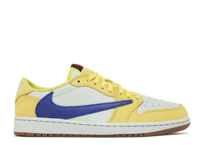 Jordan 1 Retro Low OG SP Travis Scott Canary (Women's) Size 9W, DS BRAND NEW