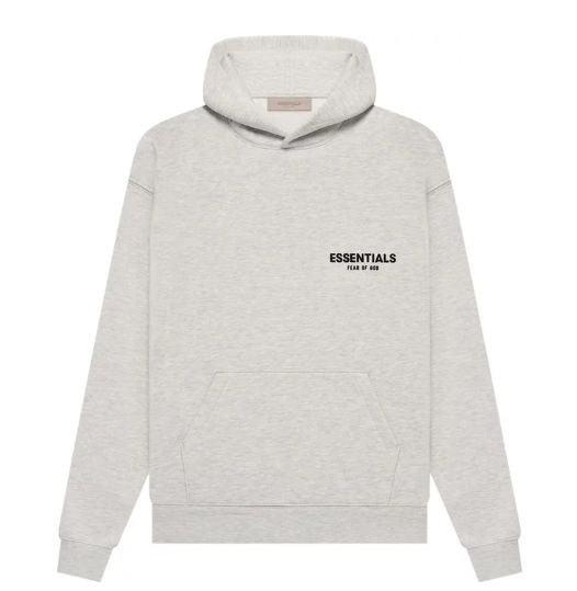 Fear of God Essentials Hoodie Light Oatmeal Size Large, DS BRAND NEW