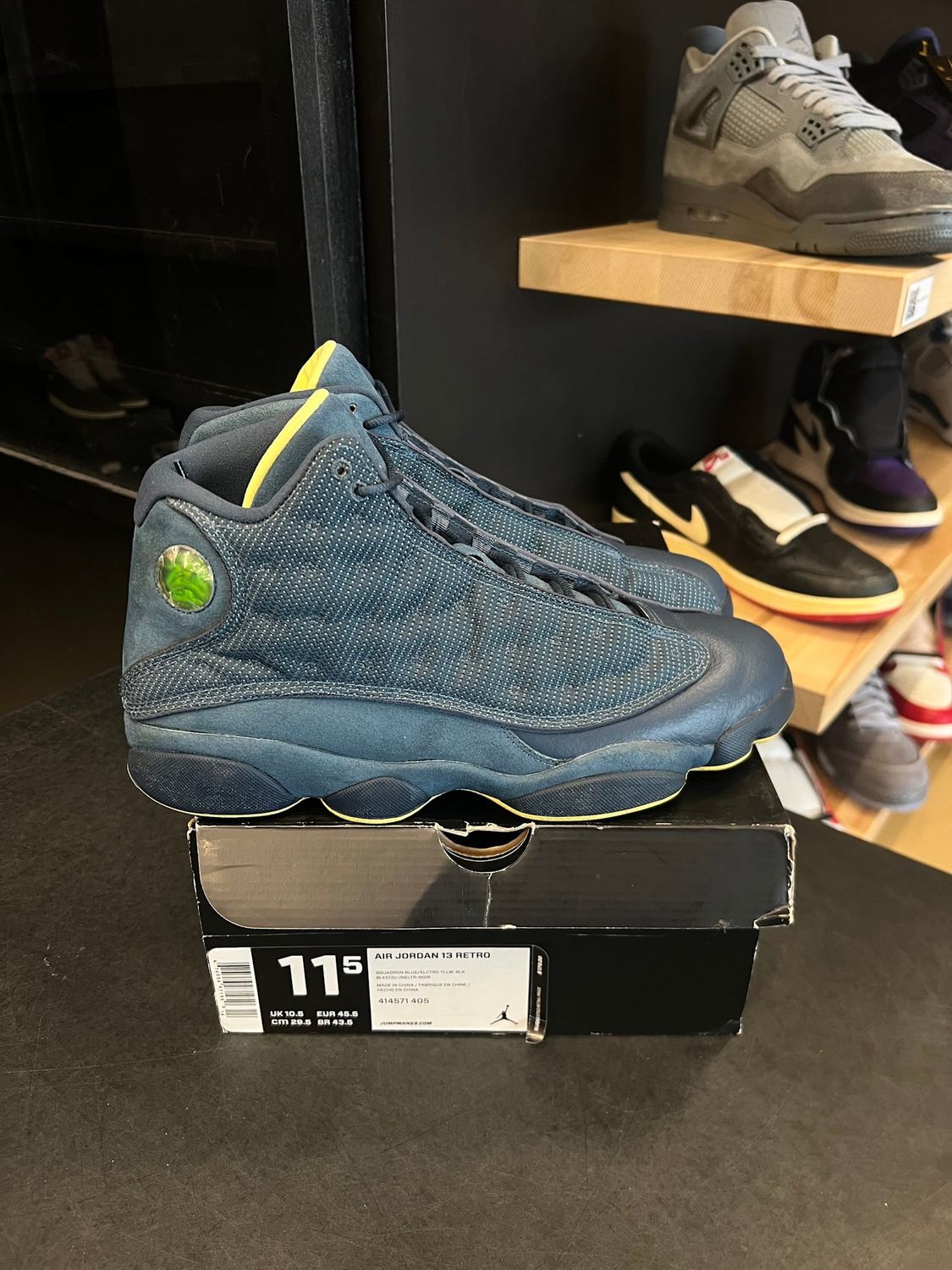 Jordan 13 Retro Squadron Blue Size 11.5, PREOWNED*
