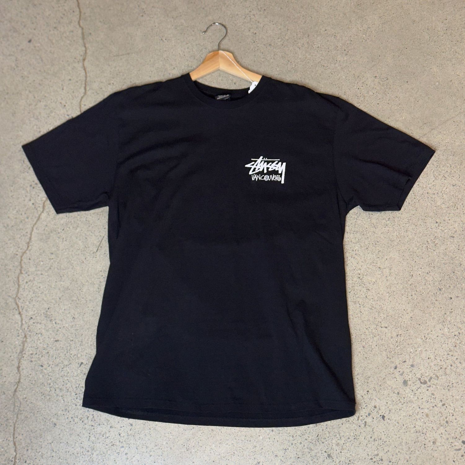 Stussy Chapter Tee Vancouver Tee Black Size Large, DS BRAND NEW