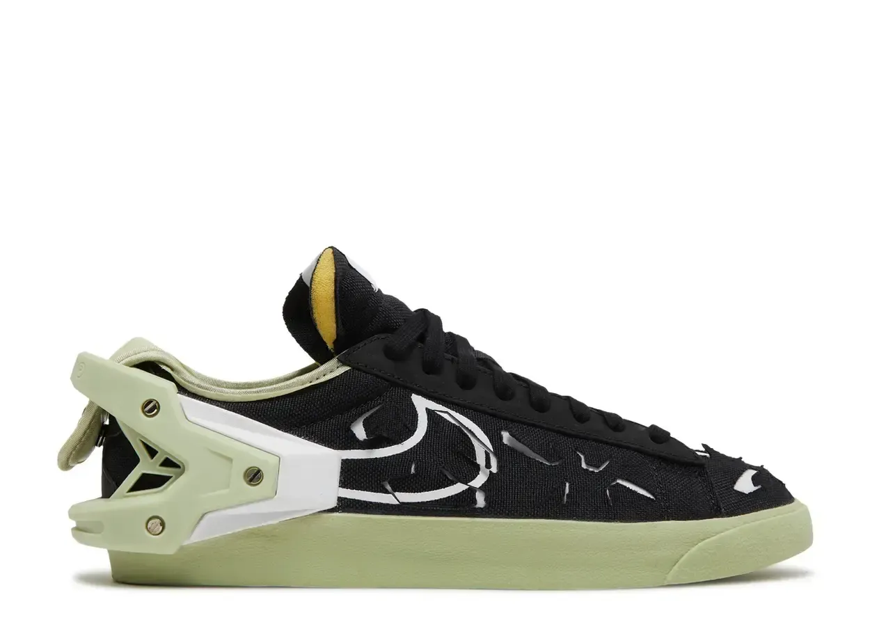 Nike Blazer Low Acronym Black Olive Aura Size 6.5, DS BRAND NEW*