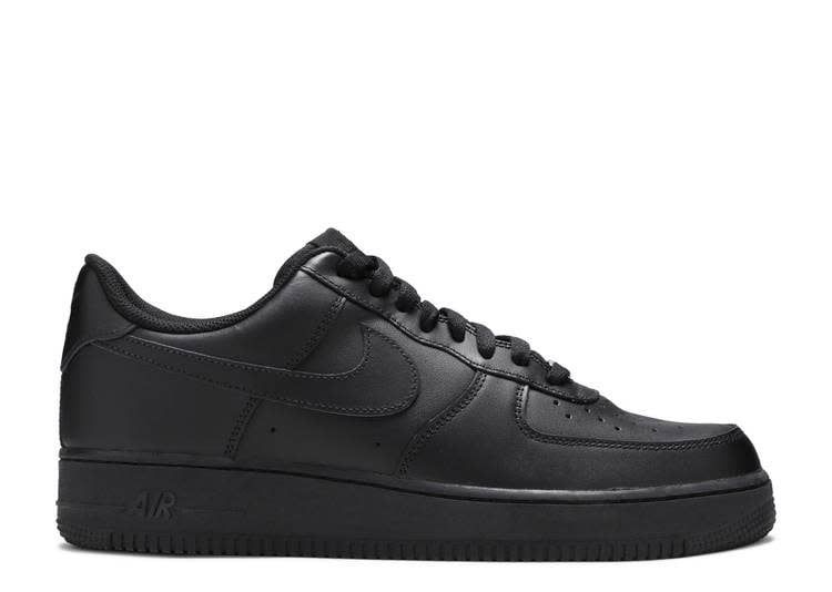 Nike Air Force 1 Low '07 Black Size 12, DS BRAND NEW