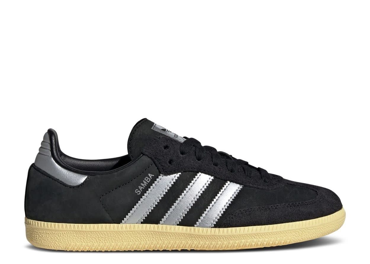 adidas Samba OG Black Matte Silver (Women's) Size 9W, DS BRAND NEW*