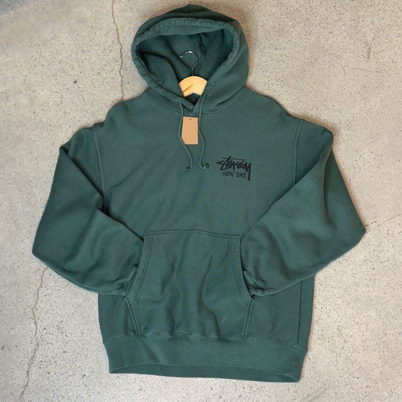 Stussy Chapter Hoodie New York Green  Size Large, DS BRAND NEW