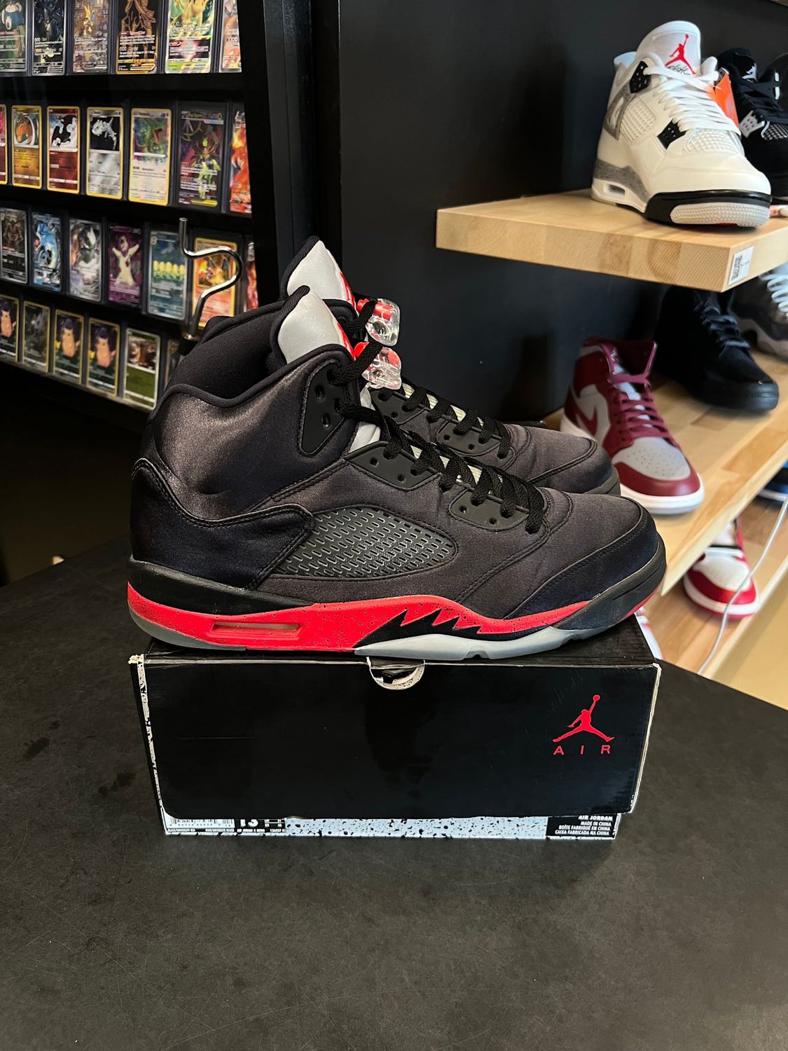 Jordan 5 Retro Satin Bred Size 13, PREOWNED