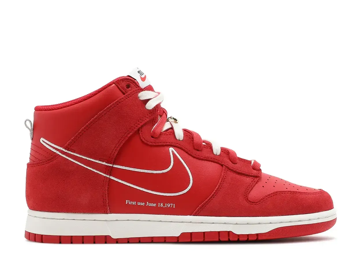 Nike Dunk High First Use Red Size 10, DS BRAND NEW NO BOX