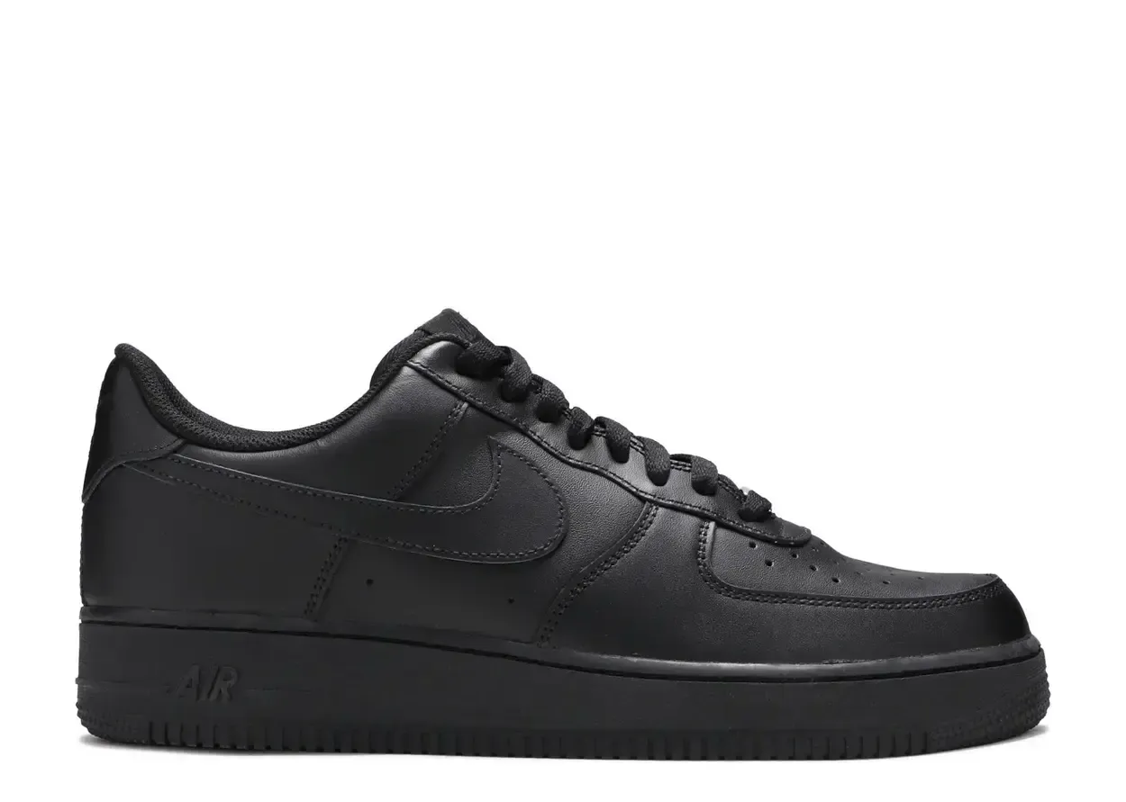 Nike Air Force 1 Low '07 Black Size 9.5, DS BRAND NEW