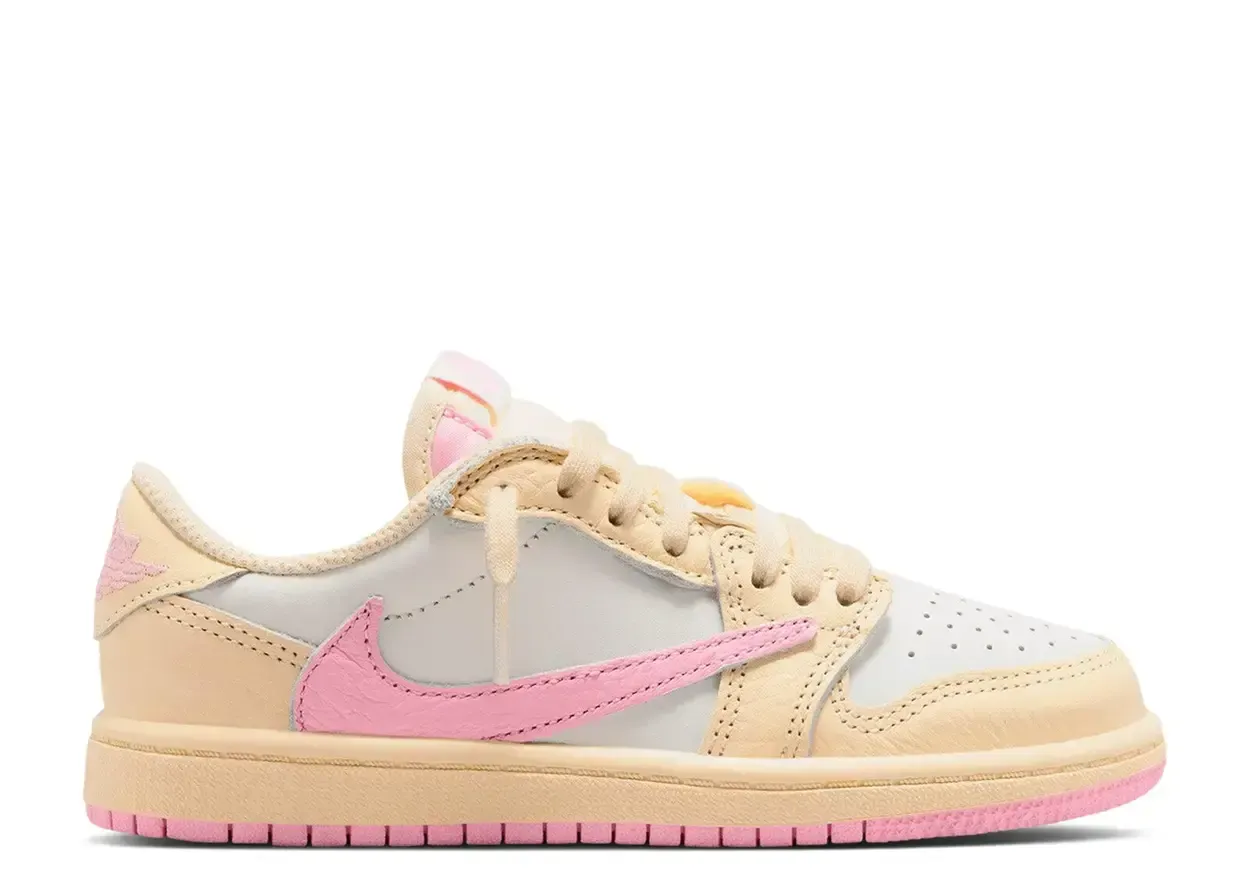 Jordan 1 Retro Low OG SP Travis Scott Shy Pink (PS) Size 2, DS BRAND NEW