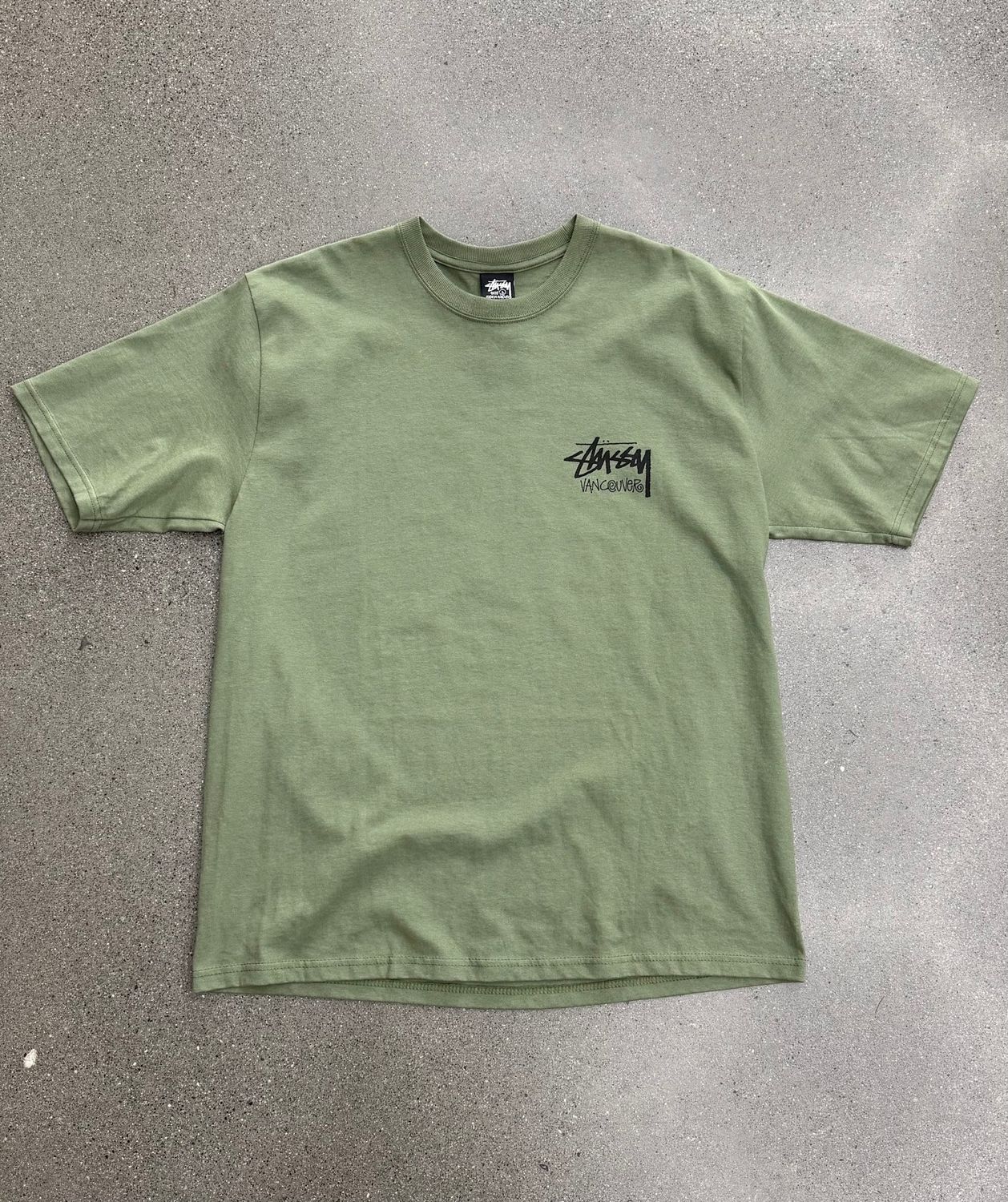 Stussy Chapter Tee Vancouver Olive Size Large, DS BRAND NEW