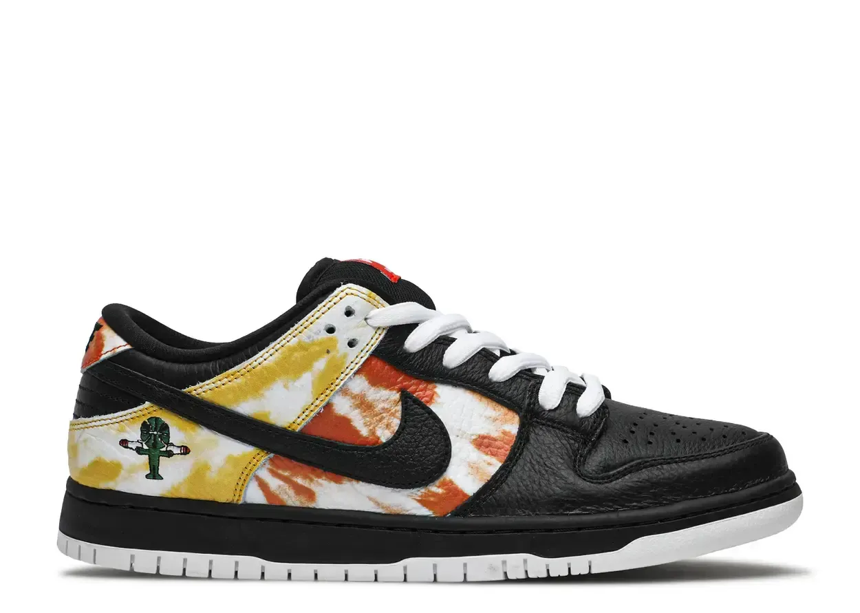 Nike SB Dunk Low Raygun Tie-Dye Black Size 7, DS BRAND NEW DAMAGED BOX