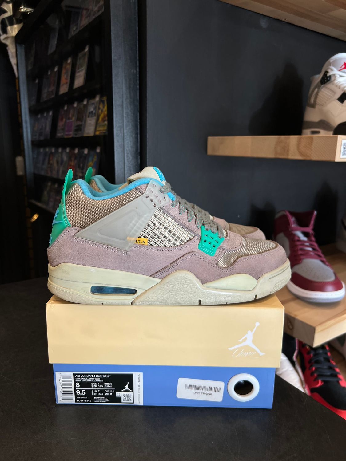 Jordan 4 Retro SP 30th Anniversary Union Taupe Haze Size 8, PREOWNED*
