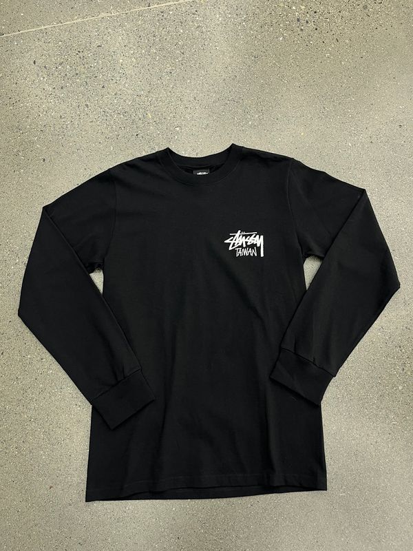 Stussy Chapter L/S Taiwan Black Size Small, DS BRAND NEW