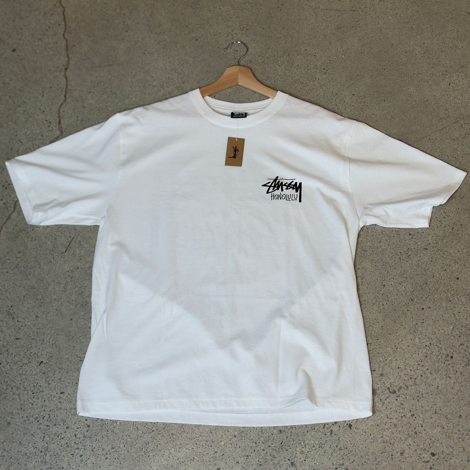 Stussy Chapter Tee Honolulu Tee White Size Medium, DS BRAND NEW