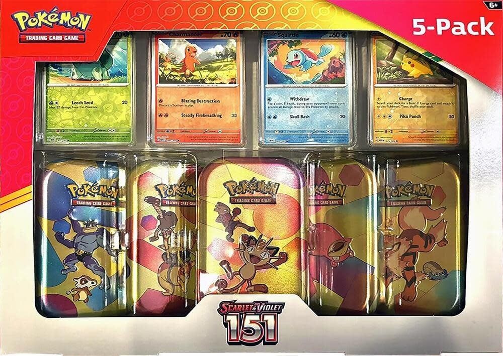 Pokemon Scarlet &amp; Violet 151 Costco Mini Tin 5-Pack