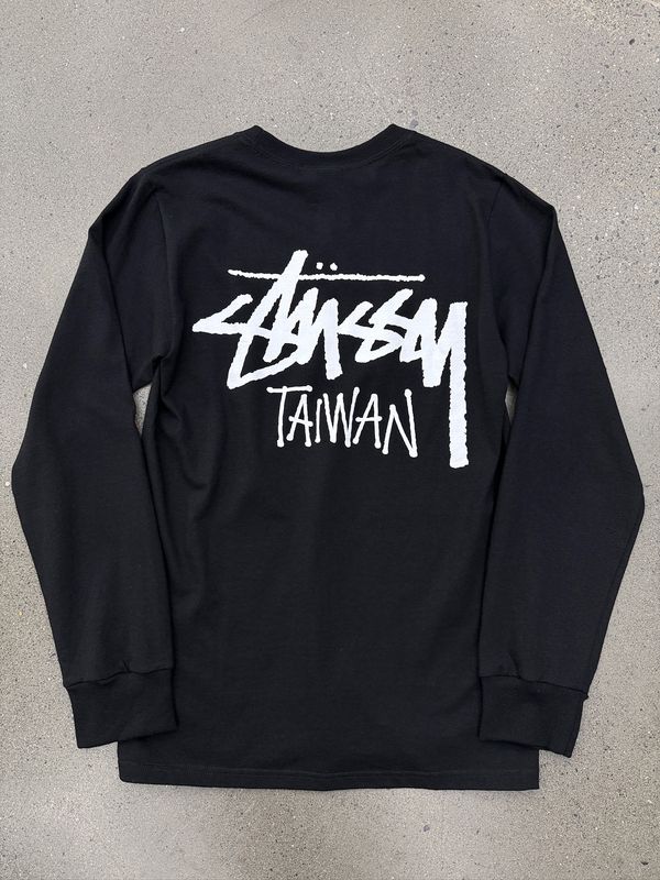 Stussy Chapter L/S Tee Taiwan Black Size Small, DS BRAND NEW