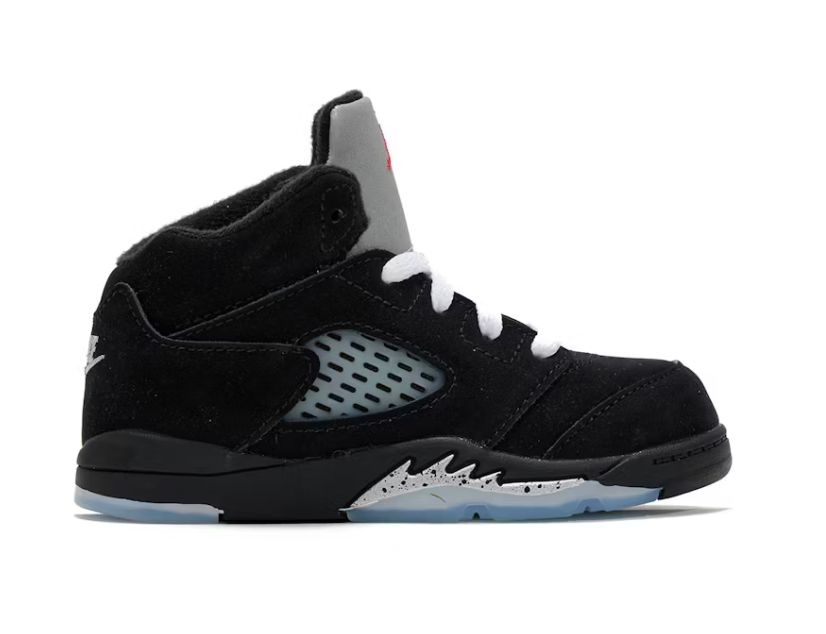 Jordan 5 Retro OG Black Metallic Reimagined (TD) Size 9c, DS BRAND NEW*