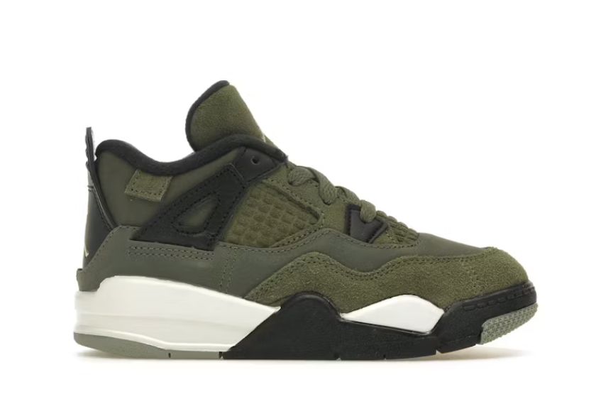 Jordan 4 Retro SE Craft Medium Olive (TD) Size 4c, DS BRAND NEW*