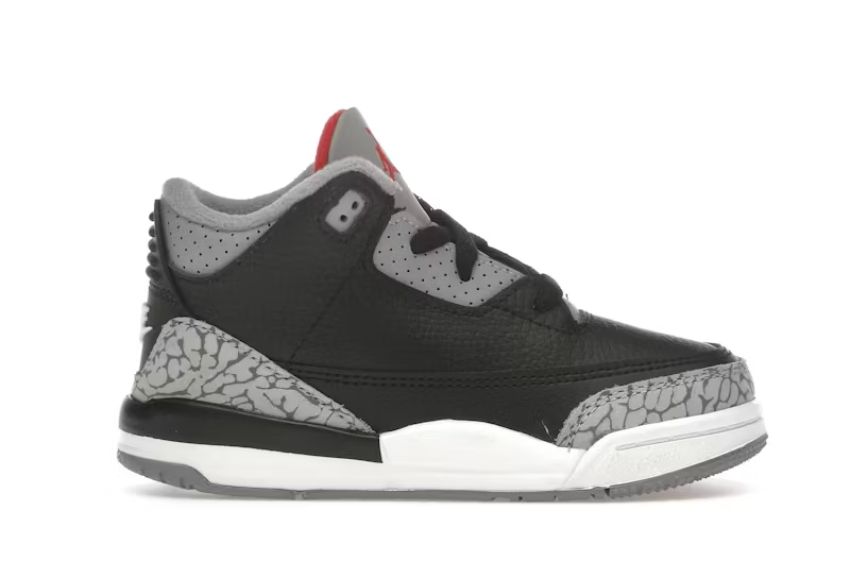 Jordan 3 Retro Black Cement (2024) (TD) Size 2c, DS BRAND NEW*